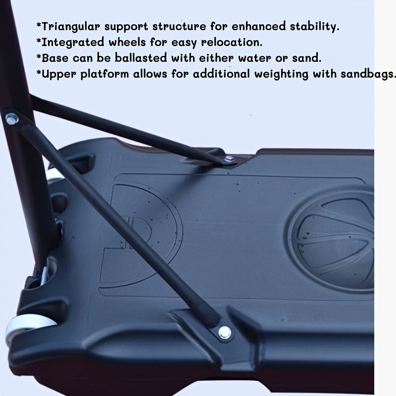 Portable Adjustable Basketball Hoop for Driveway & Backyard
