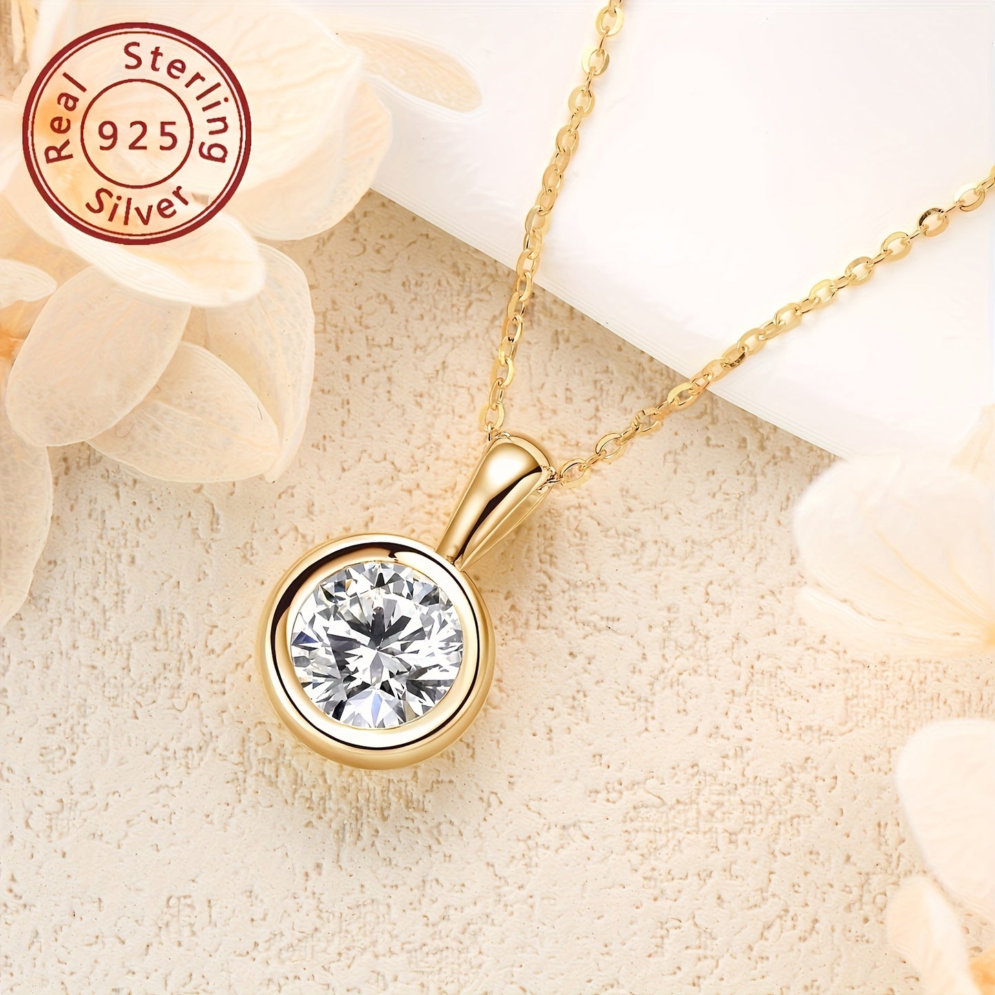 S925 Silvery 1/2 Carat moissanite Pendant Necklace High-quality Elegant And Gorgeous Unisex Fashion Pendant Necklace 925 Silvery Chain moissanite Jewelry Perfect Gift For Daily Wear, Parties, Birthdays, Anniversaries, Friends