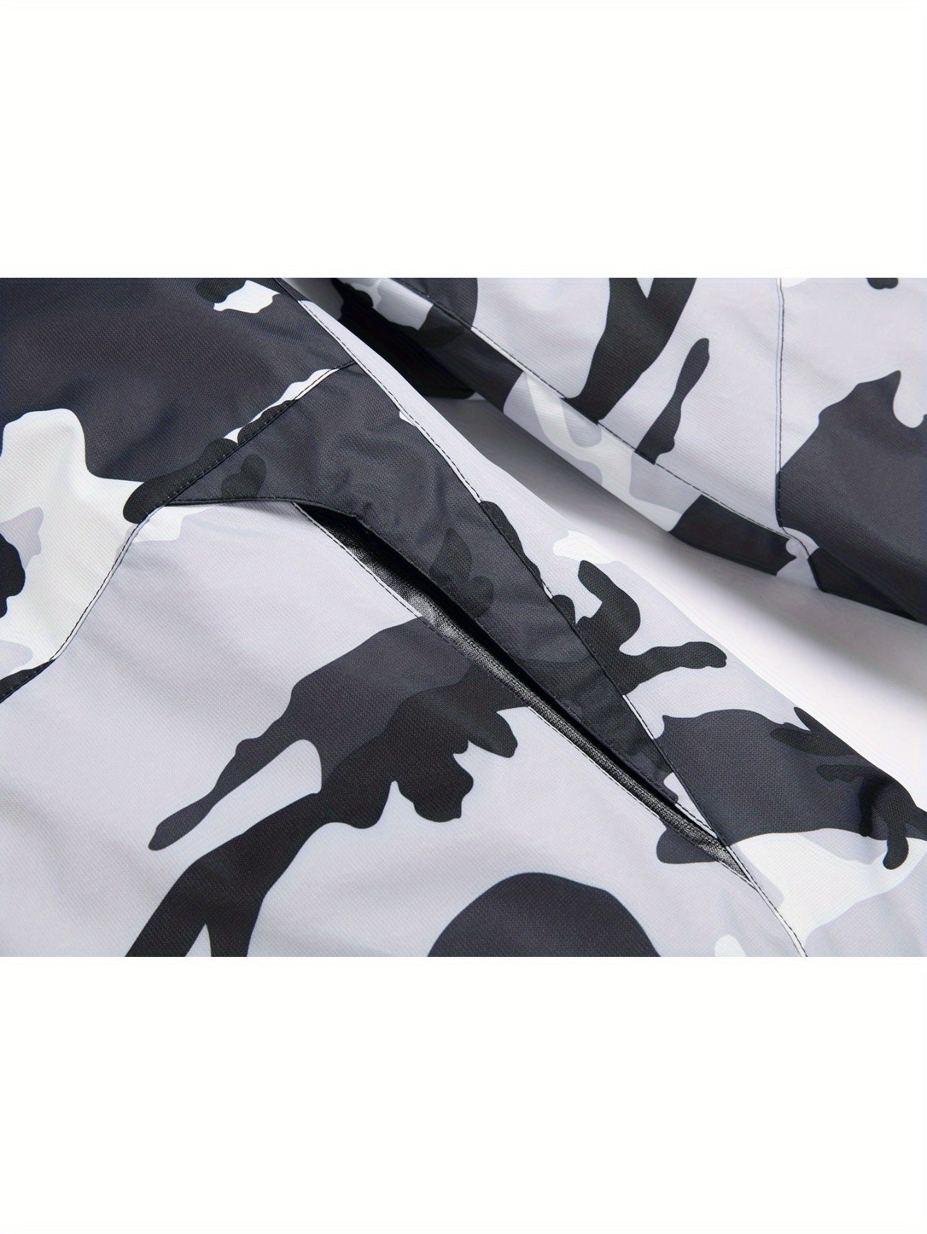 Men's Ski Snow Jacket Warm Winter Snowboard Rain Jacket Hooded Windproof Windbreaker