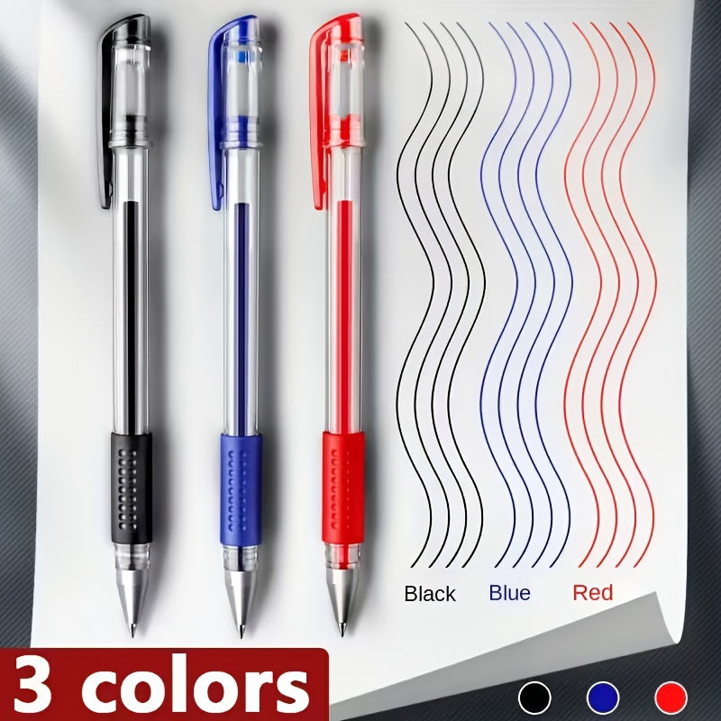 100pcs Neutral Pen Gel Pens Set Black Blue Red Gel Pen Bullet Tip 0.5mm - Including 40pcs Black + 30pcs Blue + 30pcs Red - Suitable for Office And Home Writing