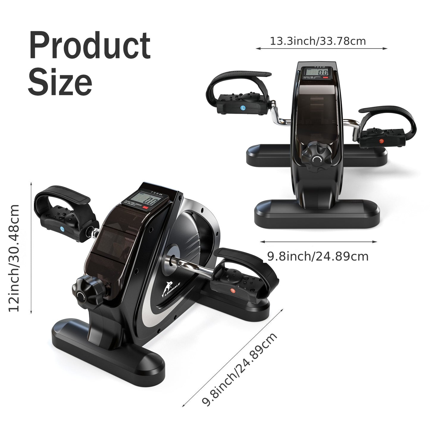Compact Elliptical Machine: A Dual-Function Exercise Bike for Both Arms And Legs, Suitable for Home And Office Use. Features an LCD Display, 8 Resistance Levels, Silent Operation, And a Weight Capacity of 350 Pounds. Ideal fo