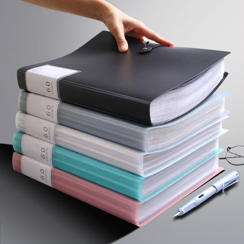 3 Packs ( Binder Units) Professional A4 Ring Binder - Heavy-Demand Compatible for, Office & Use | 180-Page Acid-Free Pages, Pages for Document Organization, Minimalist Binding for Binders & Loose- Systems