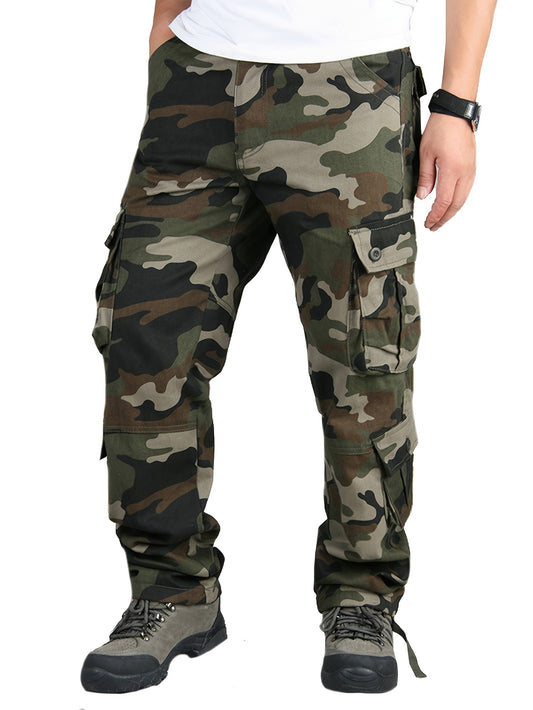 BAYAMO Mens Cargo Pants Camo Military Fatigue Pant Camouflage Hunting Combat Work Casual Pants Multi Pocket