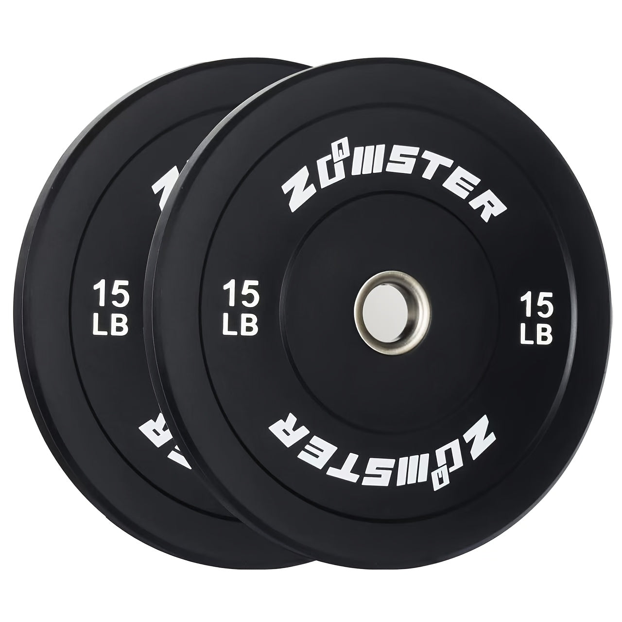 Olympic Weight Plates | Rubber Bumper Plates with Steel Insert for Strength Training and Weight Lifting, Multiple Options Available