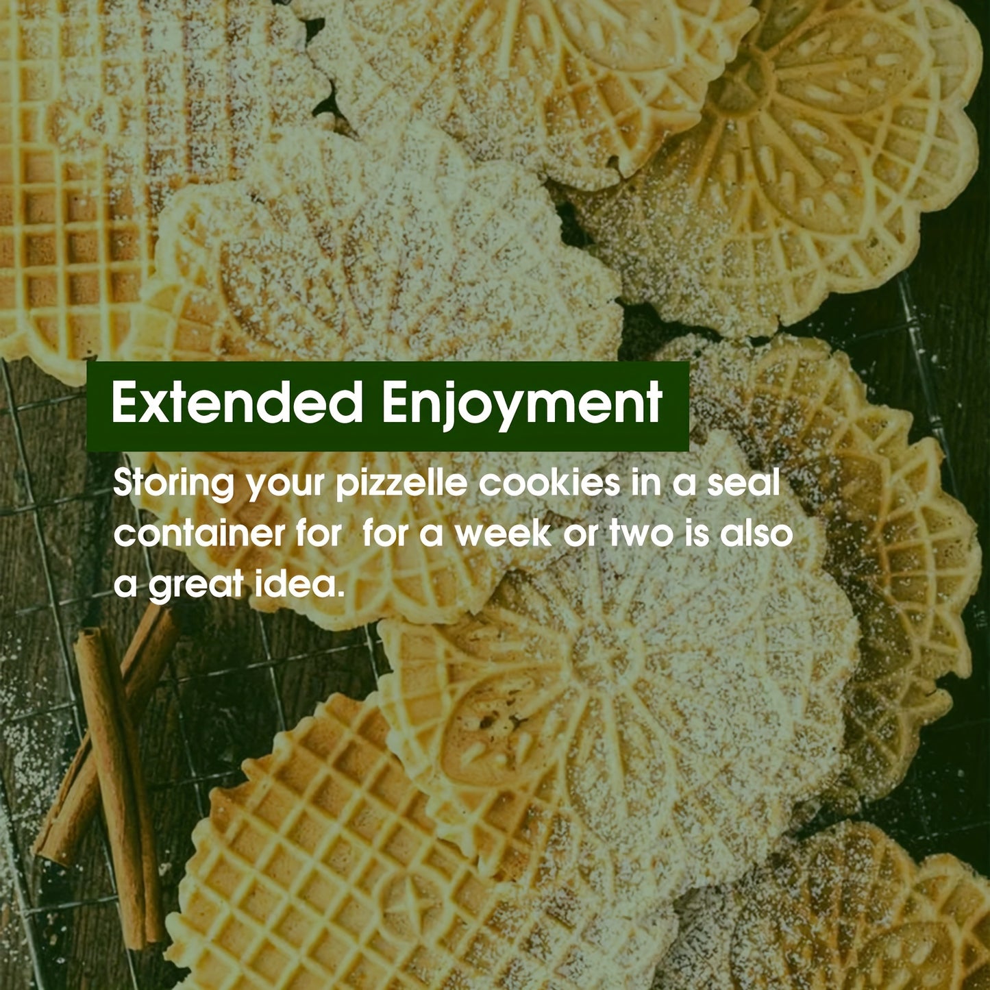 Mini Electric Pizzelle Cookie Maker, 4 * 4 Inches, Non-Stick, Perfect for Breakfast, Snacks, Desserts, And More