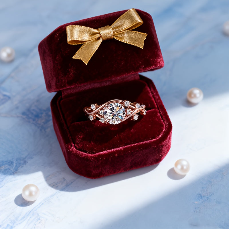 925 Silvery Sparkling Moissanite Ring Jewelry Jewelry  Women's Fashion Rings Everyday Dress Up Gift Anniversary Fashion Party Bachelorette Party Must Have Gift for Family Gift for Friends Christmas Gift, Holiday Jewelry, Spec