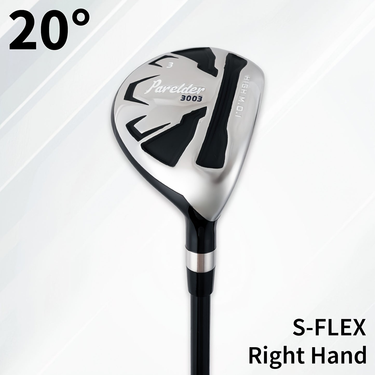 1 Parelder Men's Right Hand Golf Hybrid | Lofts 17°/20°/23°/26° | S/R Flex with Premium Rubber Grips and Carbon Fiber Shaft |, Aerodynamic Design for Max Distance & Forgiveness