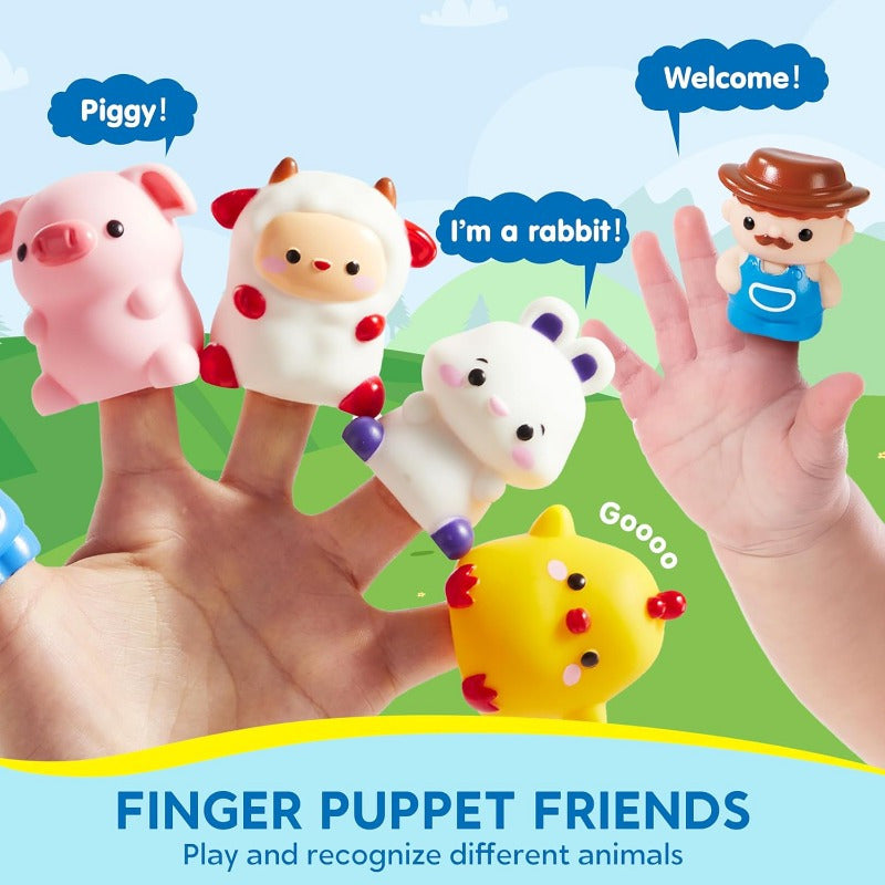 Farm Number Train Learning Toy For Toddlers, Counting, Matching And Sorting Learning Farm Train Including 9 Farm Animals And 1 Farmer, Christmas Birthday Gift For Baby Boys And Girls Age 1 2 3