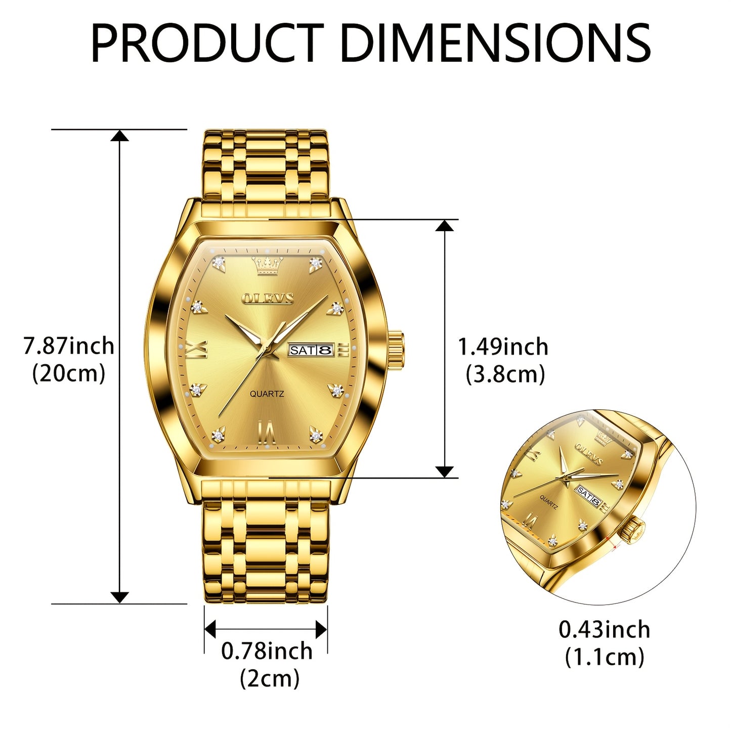 OLEVS Top Brand Original Men'S Wrist Watches Best Selling Fashion Trend Design High Quality Stainless Steel Dual Calendar Quartz Luxury Watch For Men