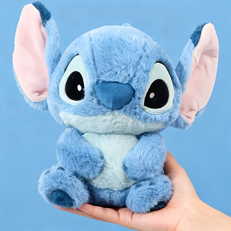 MINISO Disney Stitch Blue Plush Doll | Cartoon Doll Toy, Back To School Fashion Ornament, Polyester, Suitable For Family Party, Gatherings, Christmas, Halloween, Valentine'S Day, Thanksgiving, New Year'S Gift