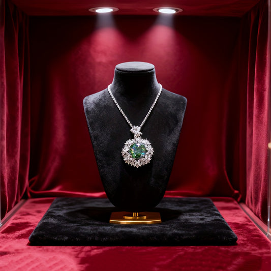 A 925 Silver 11.0mm*1 Round Large Moissanite 5-carat Pendant Necklace, Weighing Approximately 9.3g, Is Elegant And Fashionable. It Is Perfect for Family Banquets, Anniversary Parties, And As A Perfect Gift for Family And Frie