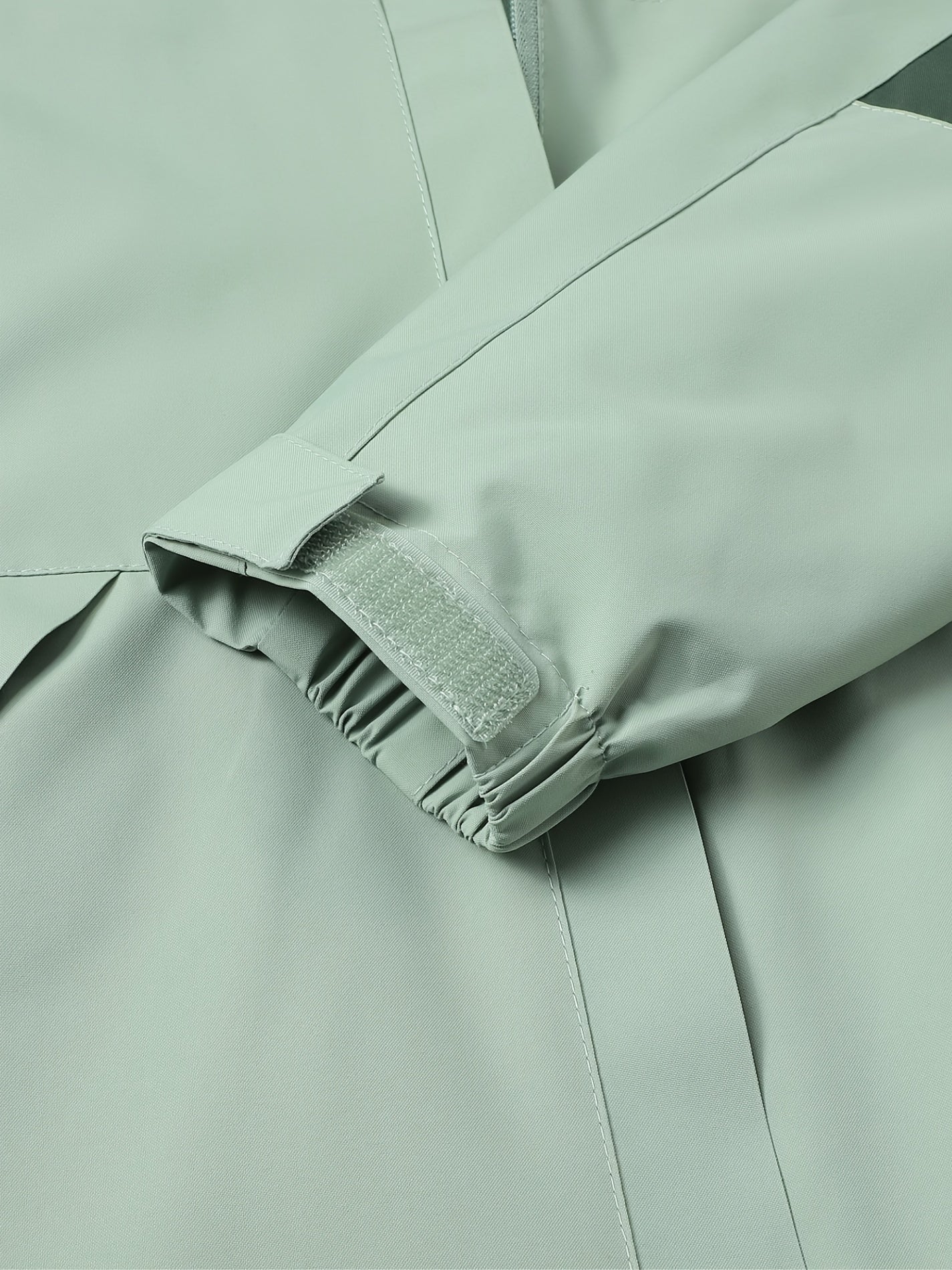 Women's High Quality Windproof Hooded Rain Jacket - Full-Zip Windbreaker Coat with Detachable Hood & Pockets, Lightweight Winter Outerwear for, Travel, Rain - Machine Washable Windproof (Green/Mint/Yellow)