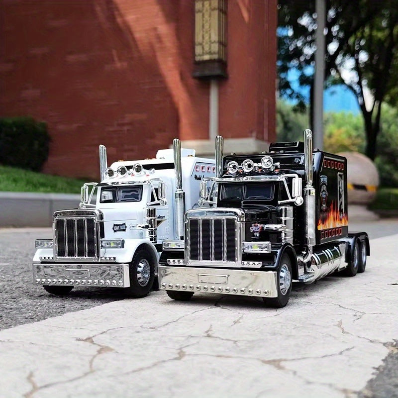 Metal Diecast Model Car, Semi, Heavy, And Tow Truck Toy Car, 1:24 Scale Truck Model Toy, Pull Back Alloy Truck Toy, Perfect Gift for Kids Over 6 Years Old, Birthday Gift, Toy Car Collectible Ornament, Toycar, Birthday Gift Id