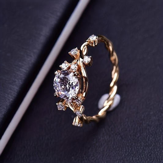 925 Silver One-of-a-kind 1 Carat Moissanite Wedding Ring Jewelry With Certificate Men'S And Women'S Fashion Rings Perfect Gift For Christmas Eternal Love Keepsake Luxurious Design Boho, Black Friday Halloween Gift Wedding Ess