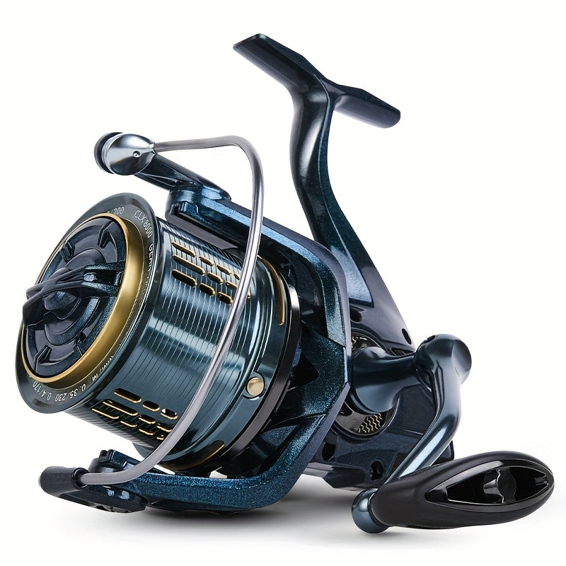 Heavy-Duty Saltwater Spinning Fishing Reel 12000/14000 - 17+1BB & 6+1 Bearing System, 4.8:1 Gear Ratio, 44 Lbs Brake Drag - Casting for Monster Fish Suitable for Sea Fishing, Lake Fishing - Ideal for Anglers ()