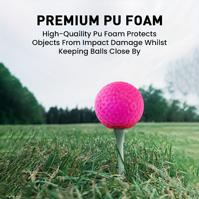 FINGER TEN Foam Golf Balls Practice Balls with Bucket 50 Pack Realistic Feel And Flight Sport Training for Indoor Or Outdoor Backyard Golf Training