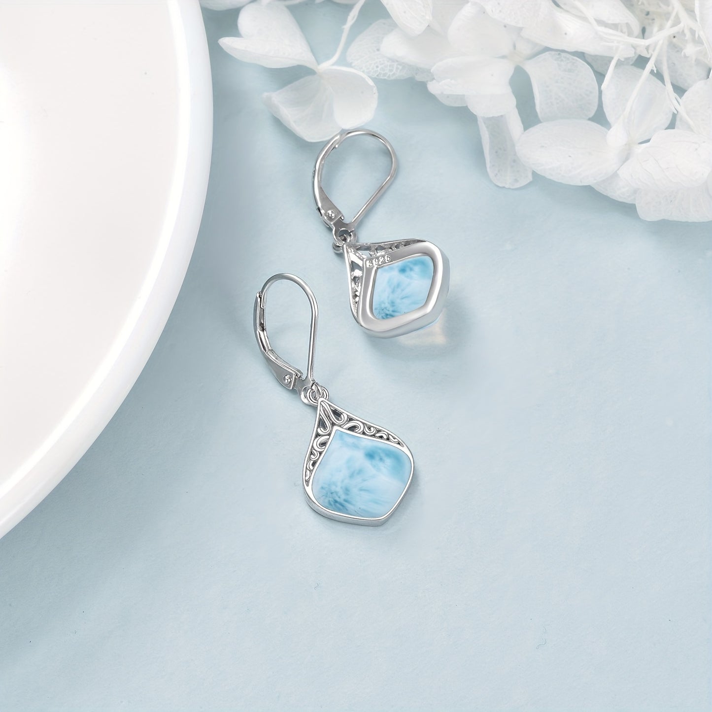 Teardrop Earrings Sterling Silver Filigree Irish Celtic Teardrop Drop Earrings Jewelry Gifts for Women Girls