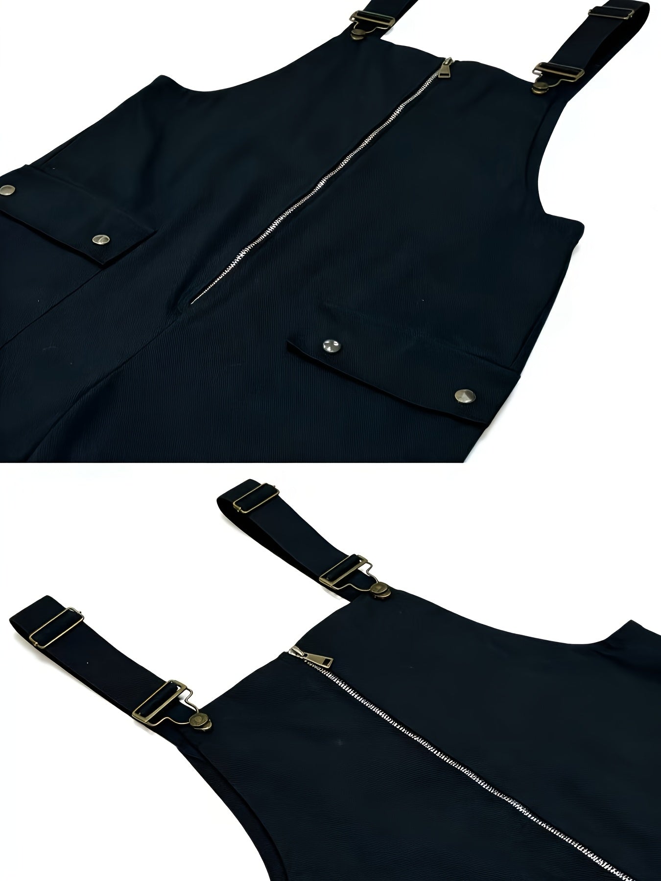 European And American Retro Men's Jumpsuits, New Loose And Casual Bib Pants for Spring And Autumn, Adjustable Shoulder Straps, Long Front, Work Pants Loved By Farmers, Wear-resistant And Durable, Easily Cope with Various Jobs