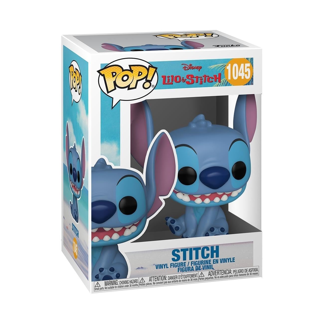 Funko Pop Disney: Lilo & Stitch - Smiling Seated Stitch, Standard - Collectable Vinyl Figure - Gift Idea - Official Merchandise - Toys for Kids & Adults - Cartoon/Animation Fans