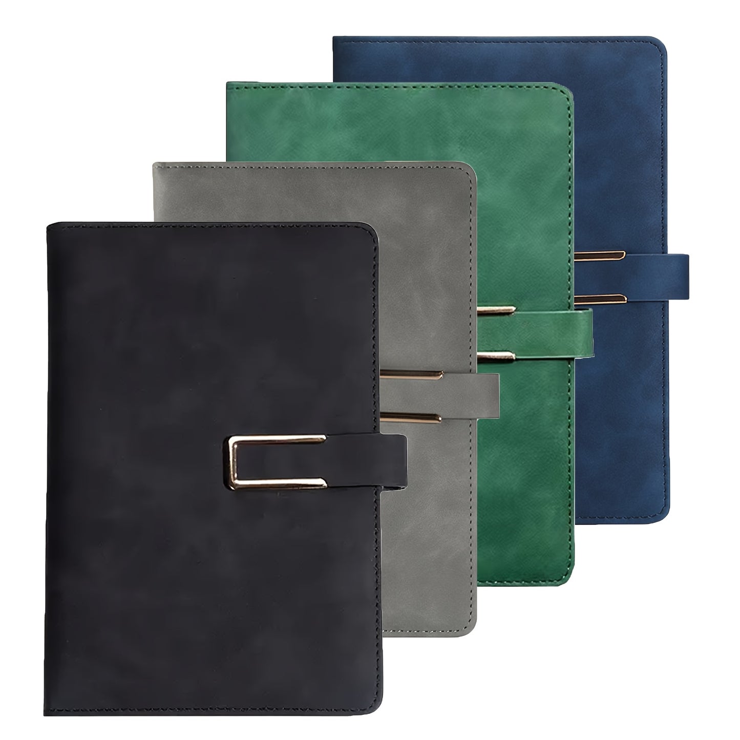 4 PACK A5/ B5 Leather Hardcover Notebook, Lined Notebook 80 GSM Thick Durable Paper for School Office Business Use, Back to School Season Supplie, Christmas Birthday Gift