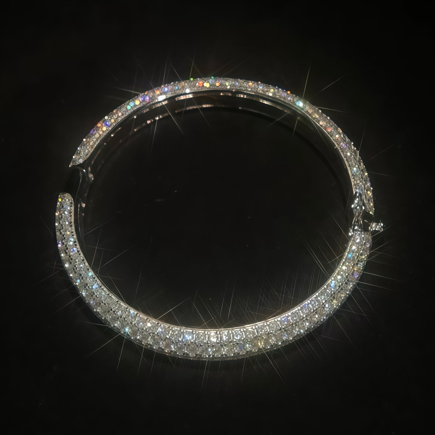 57Mm*8Mm Moissanite Hip-Hop Bracelet, Made of S925 Silver Weighing 0.23 oz, a High-Quality Luxurious Bracelet, a Trendy Fashion Item Suitable for Daily Wear Or Music Festivals, a Perfect Gift for Christmas Or Halloween, Comes