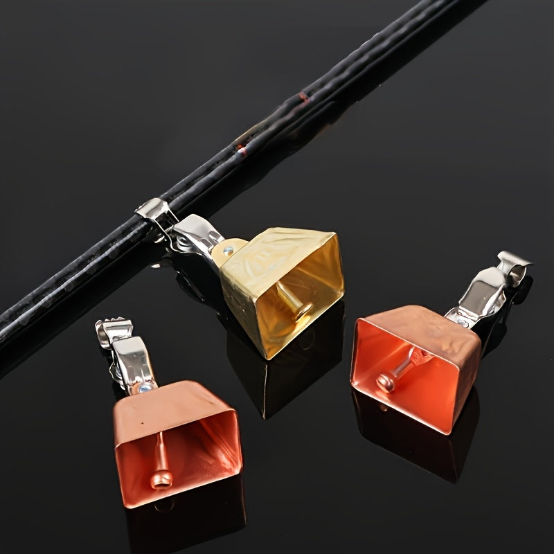 30pcs of Bell Alerts with Clips, Bite Indicators for Fishing Rods, Fishing Gear, Without Battery