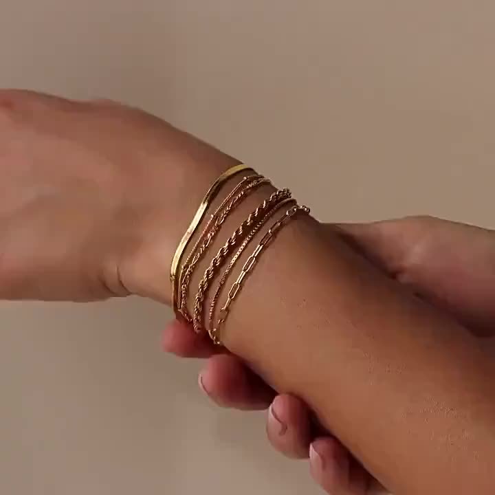 1 Set S925 Sterling Silver Bracelet 5pcs Set Bohemian Style Retro Luxury Suitable For Wearing In Various Occasions