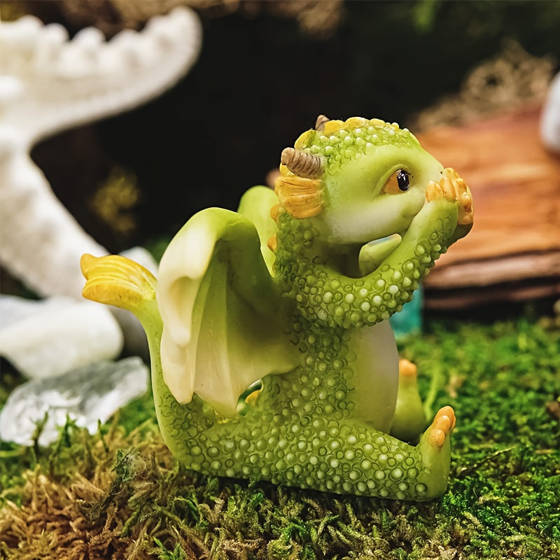 9pcs Suitable for Children's Desk Decoration, Adult Home Office, Or Anyone Who Loves Dragons! High Quality And Sturdy Resin Material Can Be Stored for A Long Time.