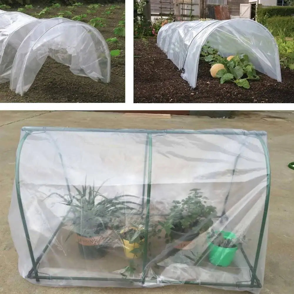 6.5 ft. x 32 ft. 3.1 Mil Plastic Clear Polyethylene Greenhouse Film for Grow Tunnel and Plant Cover & Frost Blanket