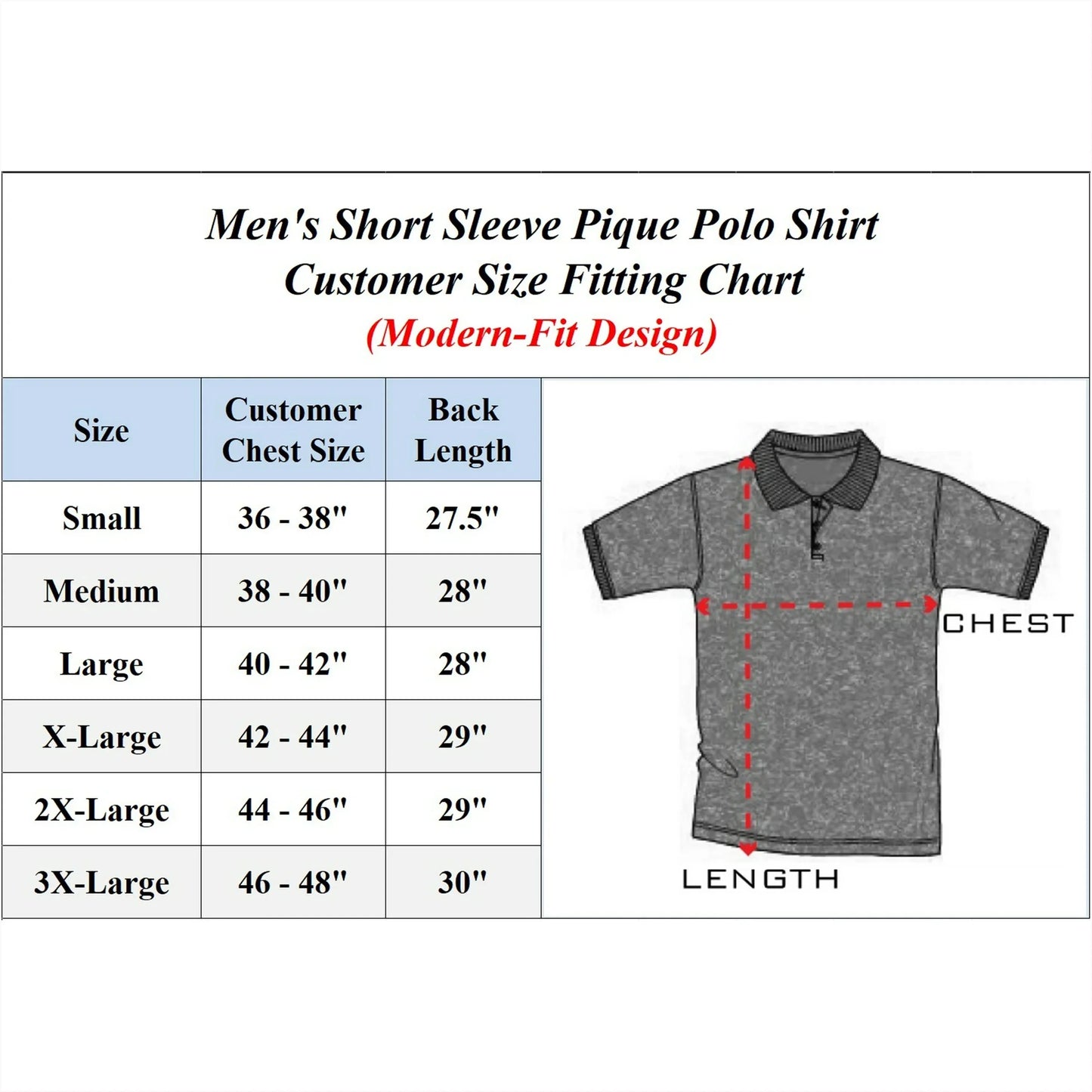 Men’s Short Sleeve Pique Polo Shirt Modern-Fit with Ribbed Collar and Breathable Cotton-Blend Fabric