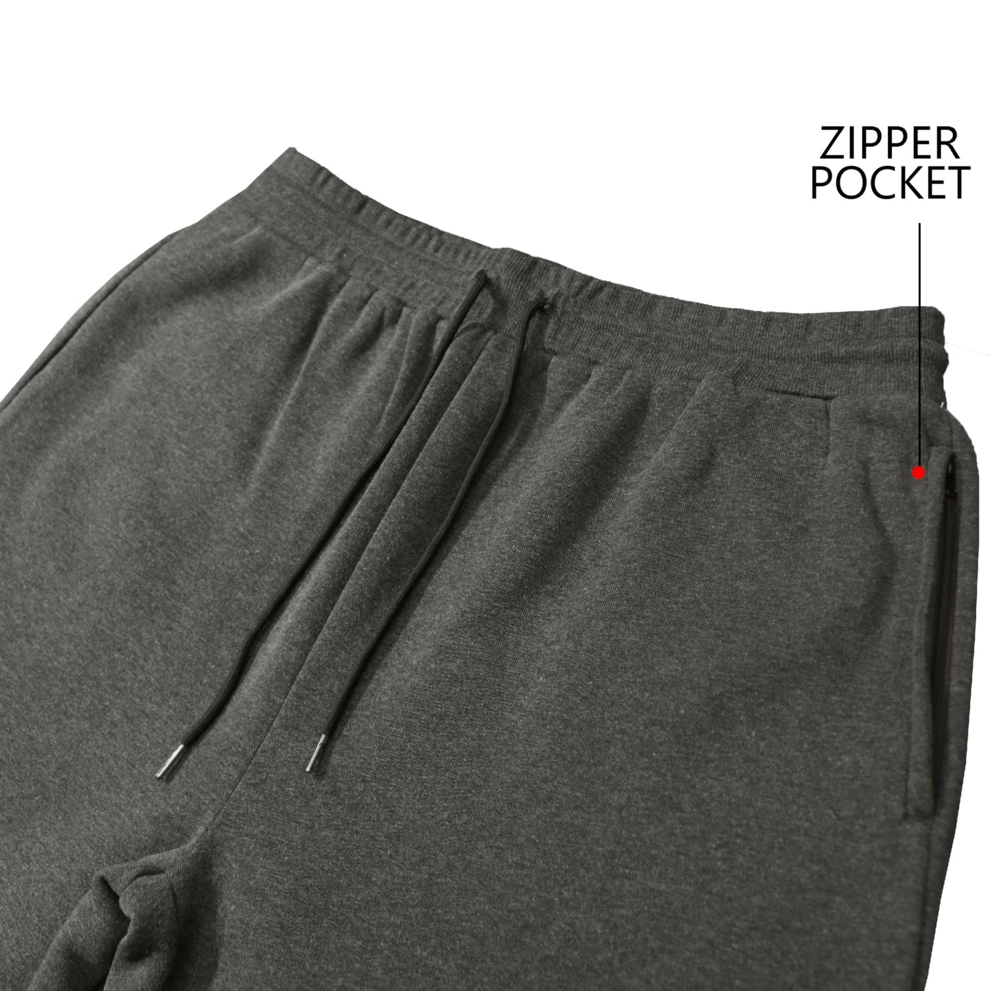 Galaxy by Harvic 3-Pack Mens Slim Fit Fleece Jogger Sweatpants (S-2XL)