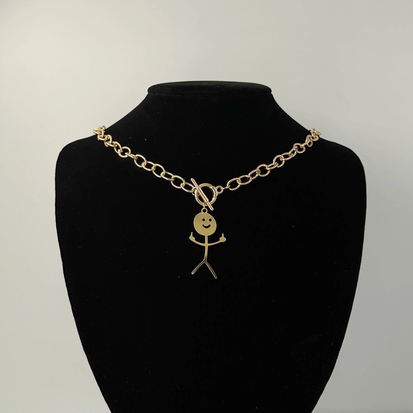 Fashion New Chunky Chain Necklace Women Simple Toggle Clasp Stainless Steel Chain Necklace For Halloween and Christmas Gifts