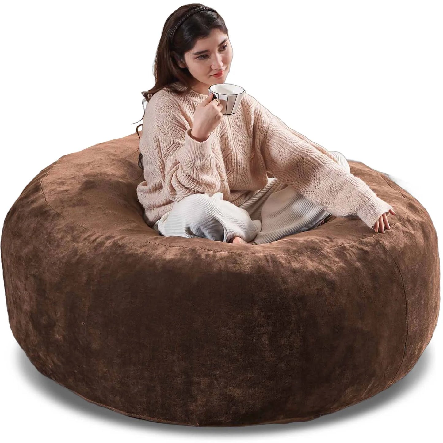 Bean Bag Chair with Filling Included Big Bean Bags Couch for Adults, Giant Beanbag Lazy Sofa for Living Room Bedroom and Dorm