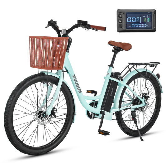 Electric Bike for Adults, 26" ebike with 350W Motor Shimano 7 Speed Shifter Pedal Assist 36V Battery Dual Disc Brakes for Men Wo