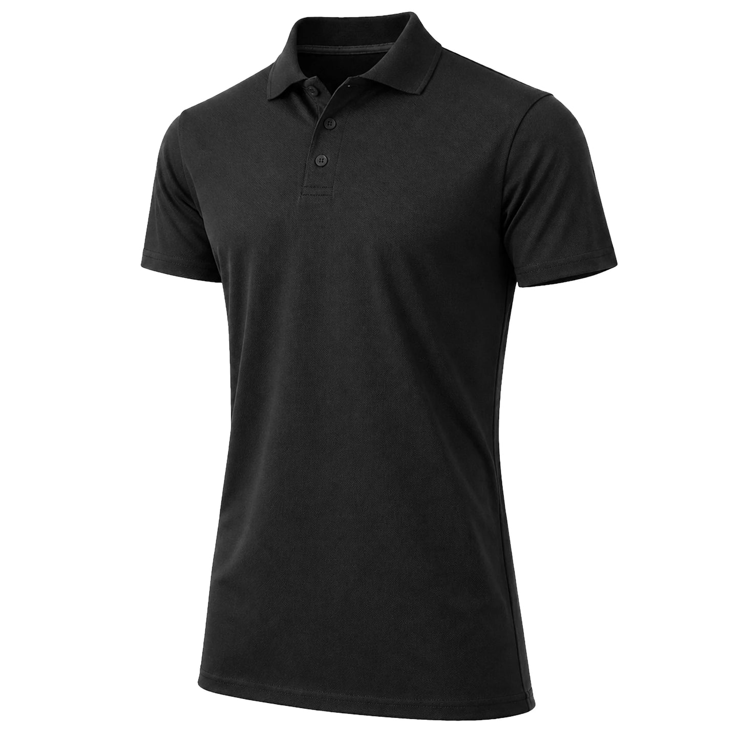 Men’s Short Sleeve Pique Polo Shirt Modern-Fit with Ribbed Collar and Breathable Cotton-Blend Fabric