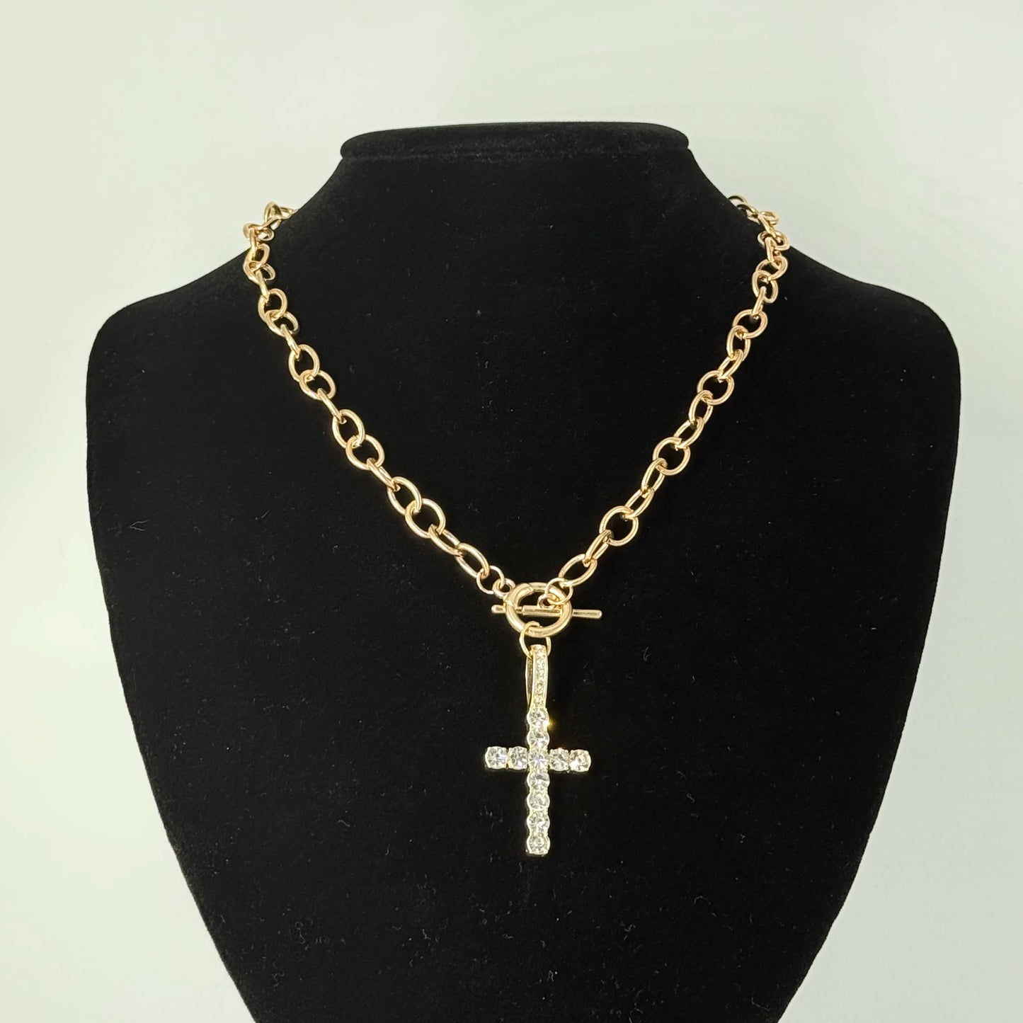 Fashion New Chunky Chain Necklace Women Simple Toggle Clasp Stainless Steel Chain Necklace For Halloween and Christmas Gifts