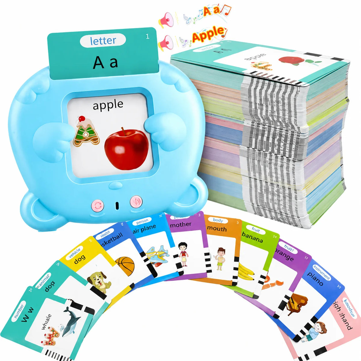 224 Sight Words 112 Cards Toddler Toys Talking Flash Cards for 1 2 3 4 5 6 Year Old Boys and Girls, Autism Sensory Toys for Autistic Children, Learning Educational Montessori Speech Therapy Kids Gifts