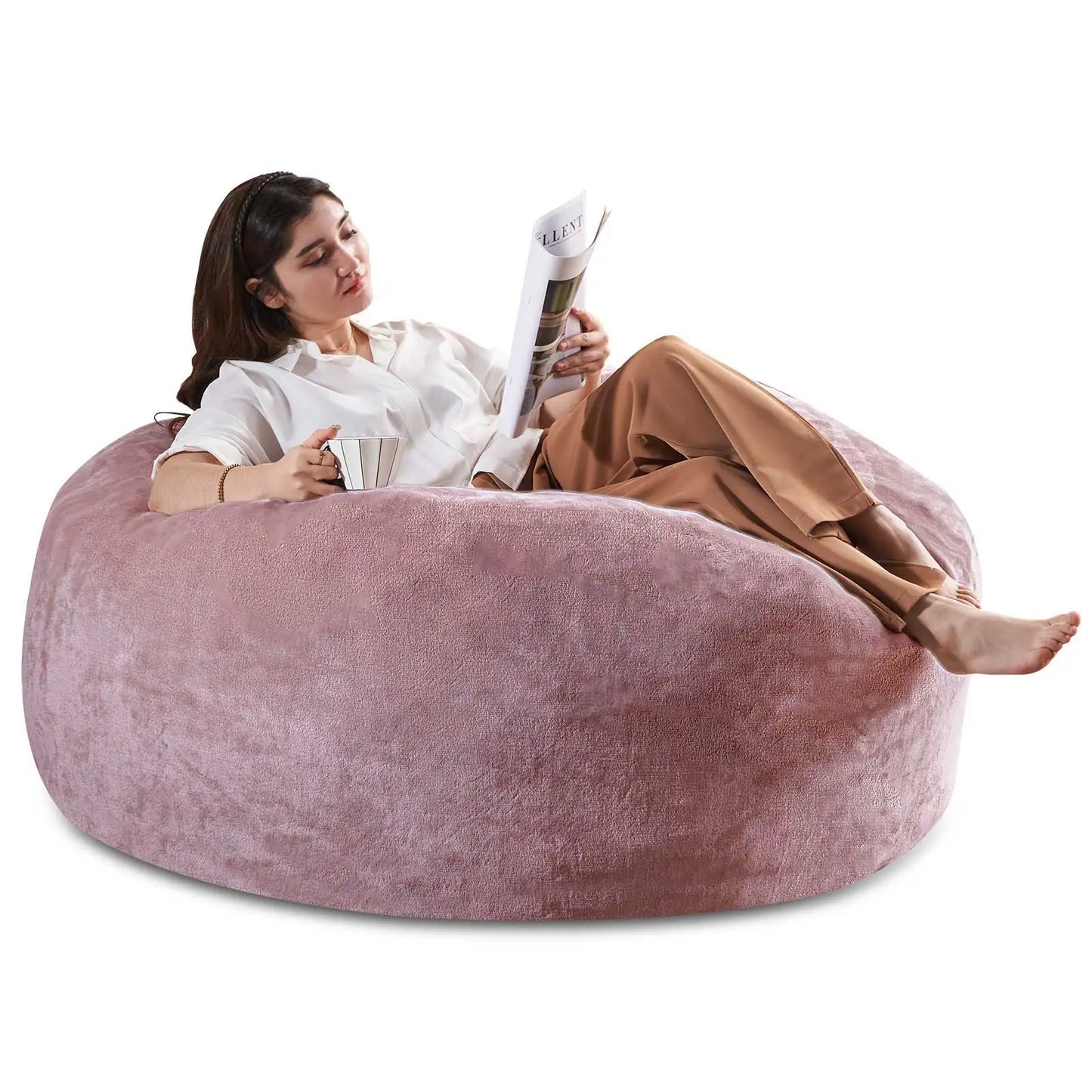 Bean Bag Chair with Filling Included Big Bean Bags Couch for Adults, Giant Beanbag Lazy Sofa for Living Room Bedroom and Dorm
