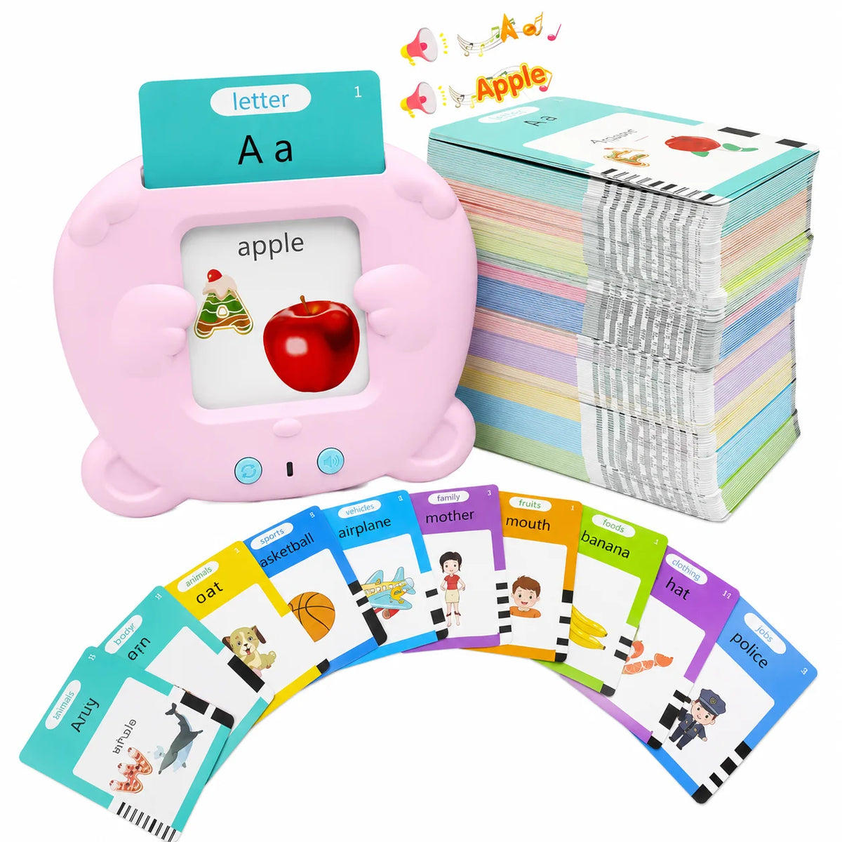 224 Sight Words 112 Cards Toddler Toys Talking Flash Cards for 1 2 3 4 5 6 Year Old Boys and Girls, Autism Sensory Toys for Autistic Children, Learning Educational Montessori Speech Therapy Kids Gifts