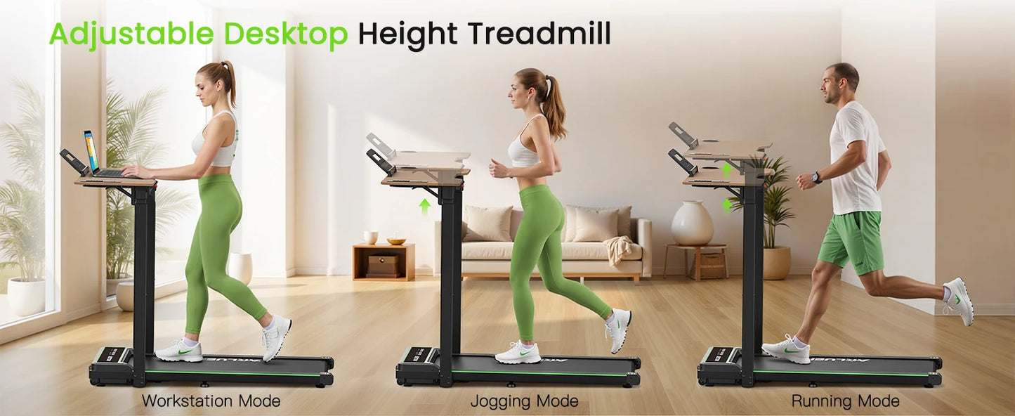 Akluer Walking Pad Treadmill,Compact Walking Pad, 2.5HP Desk Treadmills,Foldable Treadmill with Remote Control,for Home & Office