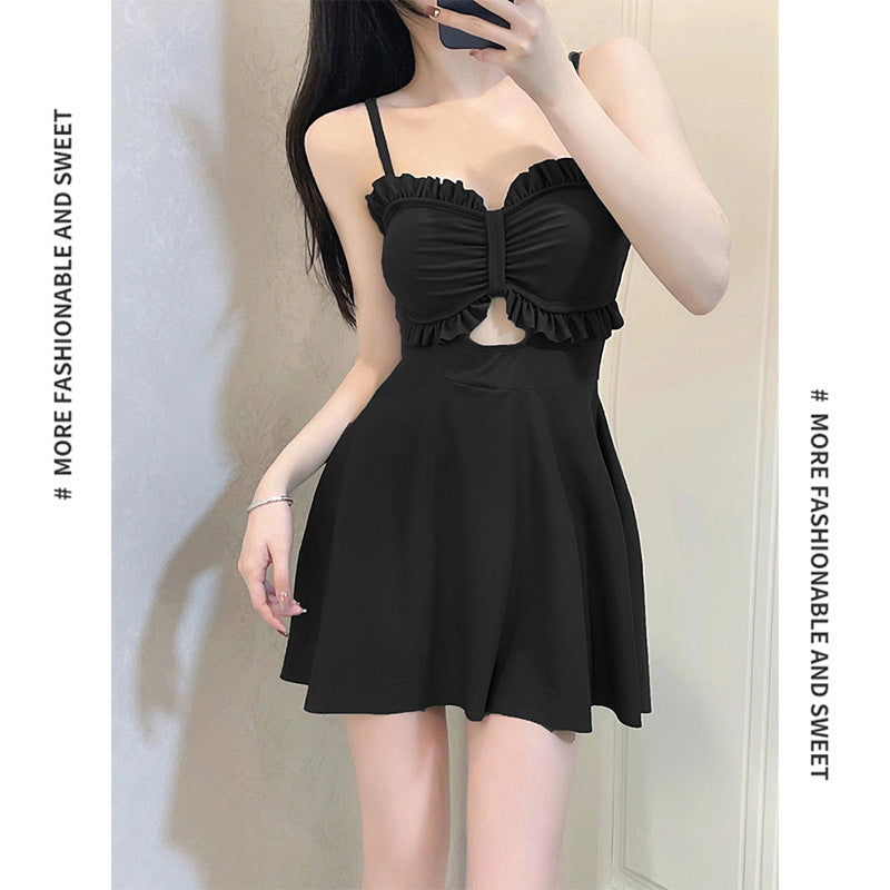 Swimsuit Women's 2025 New Summer Body-Slimming Conservative Skirt avocado green High-end Sexy Hot Spring Swimsuit