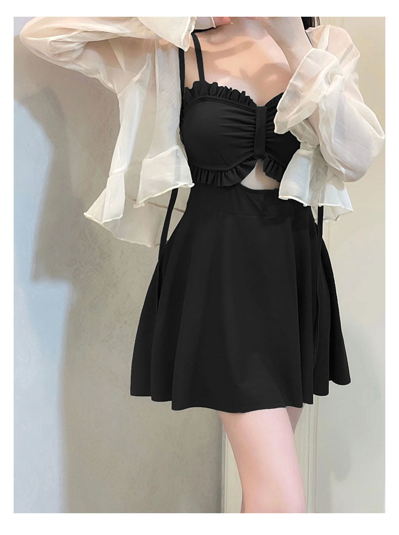 Swimsuit Women's 2025 New Summer Body-Slimming Conservative Skirt avocado green High-end Sexy Hot Spring Swimsuit