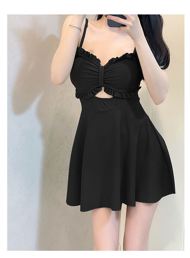 Swimsuit Women's 2025 New Summer Body-Slimming Conservative Skirt avocado green High-end Sexy Hot Spring Swimsuit