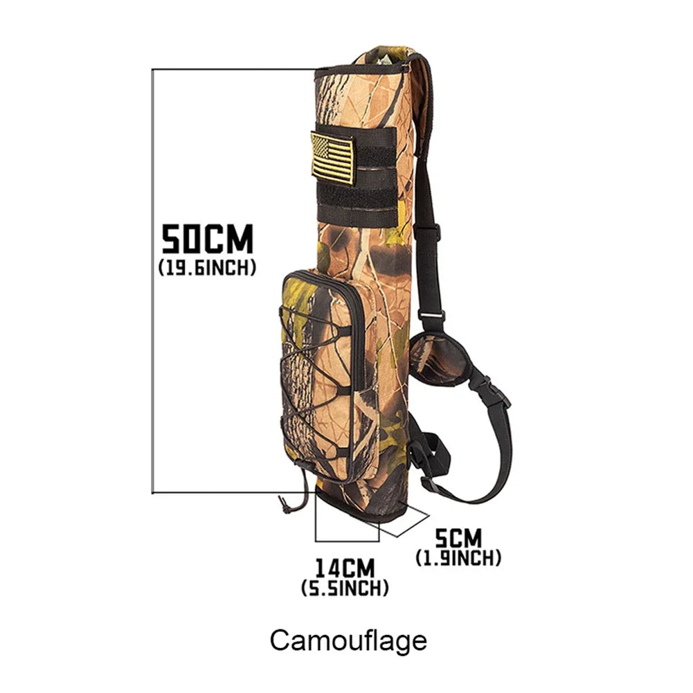 Archery Arrow Quiver Holder Adjustable Waist Hanged Carry Bag Arrow Holder for Arrows Bow Hunting and Target Practicing  Рогатка