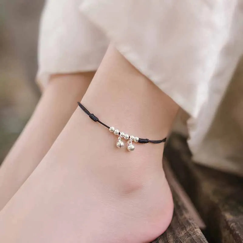 925 Sterling Silver Anklet Dazzling Chain Clear CZ Geometric Elegant For Woman Girl Fashion Jewelry Gift Dropship Wholesale