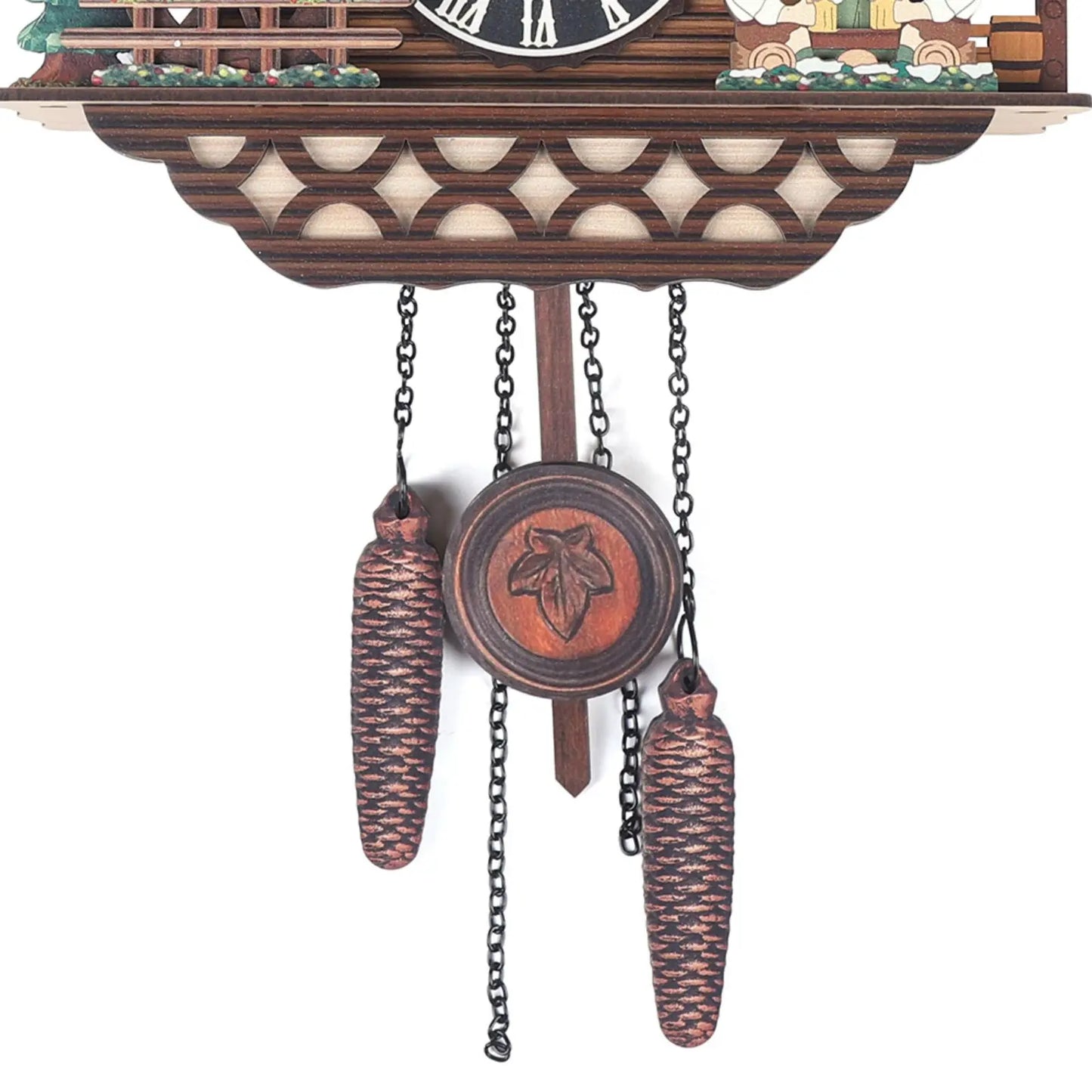 Creative Bird Cuckoo Wall Clock with Swing & Auto Wings - Wooden Quartz Home Decor, Battery Operated (RC-02)