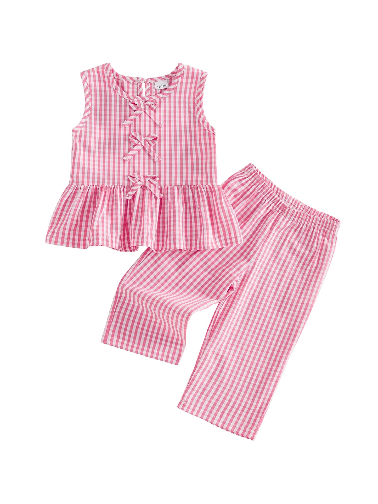 Cute Baby Girl Sleeveless Ruffle Top and Shorts Set with Floral Print and Bow Detail for Summer Outfits