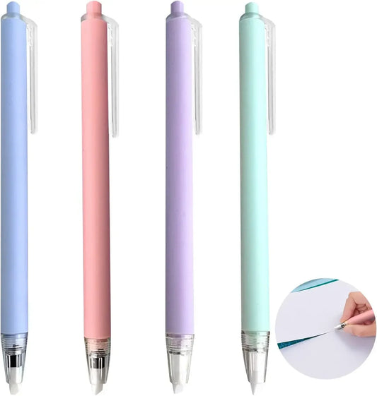 4 PCS Morandi Color Retractable Cutter Pen, Arts & Crafts Ceramic Blade, Safety Hobby Knife with Precision Blade