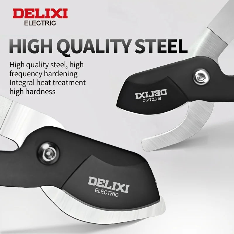 DELIXI ELECTRIC 23-inch Manual Rough Pruning Shears, Garden Pruning Shears,Gardening Tools, Steel Blades