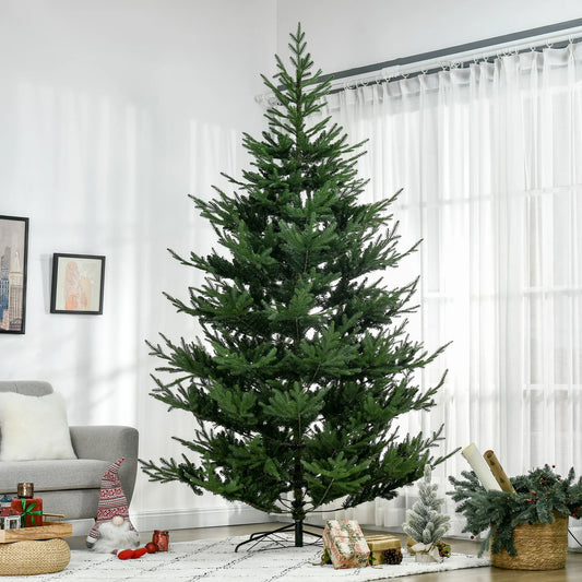 9' Artificial Christmas Tree with Realistic Branch Tips, Auto Open for Party